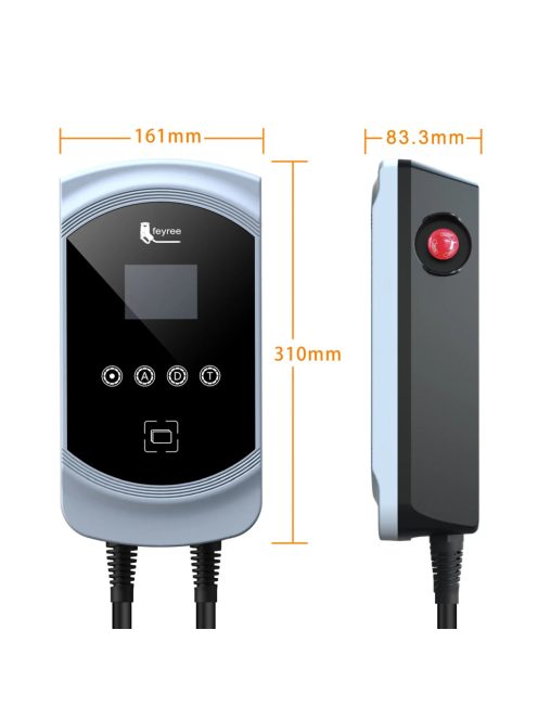 feyree elektromos autó fali töltő 22kW 5m Type2