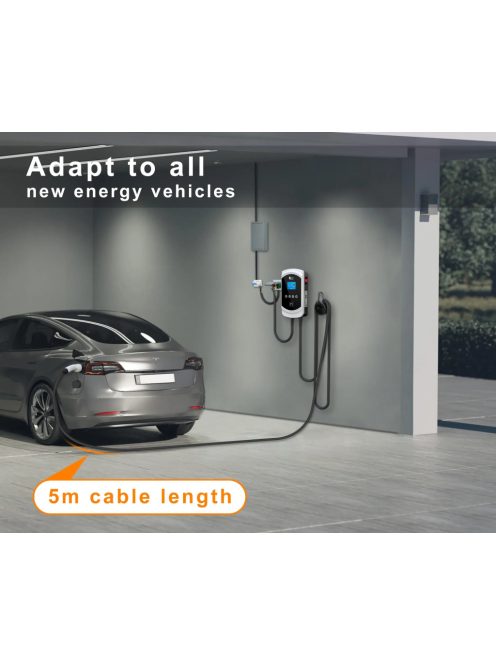 feyree elektromos autó fali töltő 22kW 5m Type2