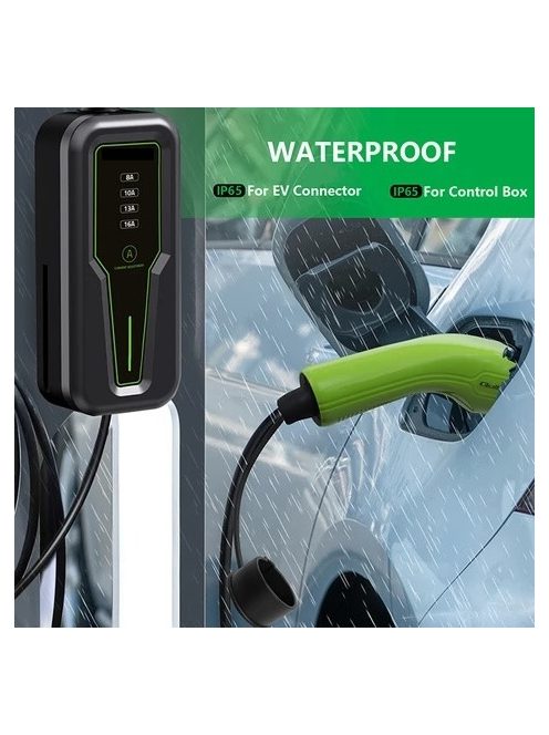 Elektromos autó hordozható töltő 3,5kW 5m Type2 WiFi