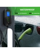 Elektromos autó fali töltő hordozható töltő 11kW 5m Type2 WiFi LCD