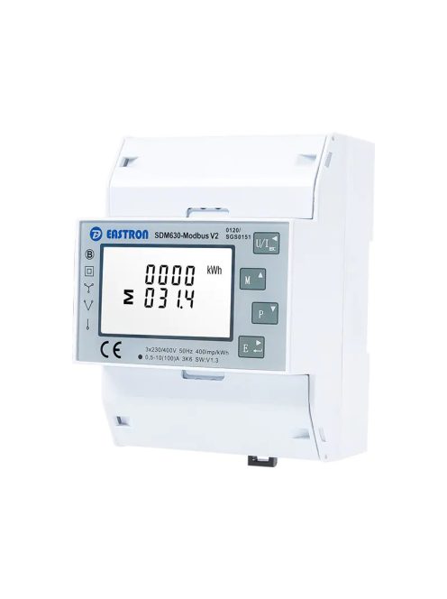 Eastron SDM630 Modbus V2 3 fázis/100A fogyasztásmérő Growatt Thor töltőhöz