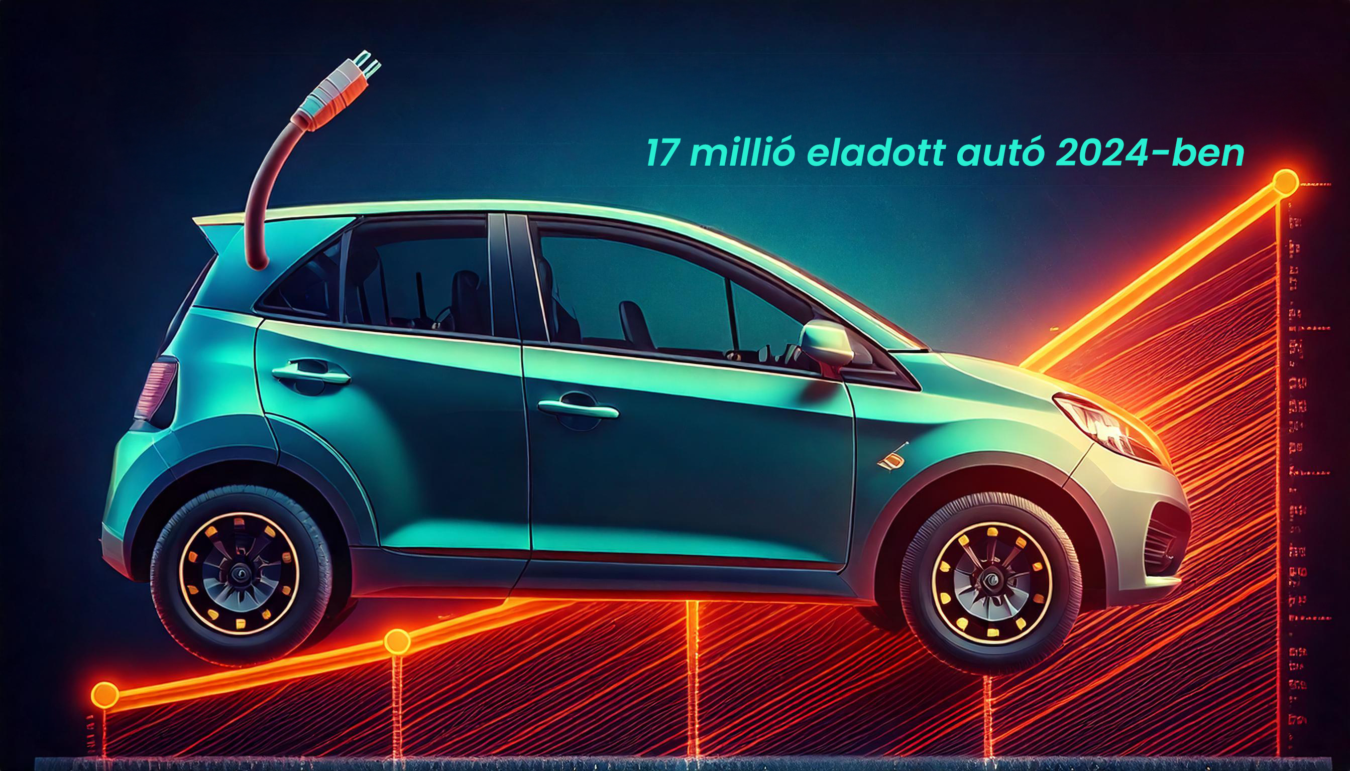 2024-ben több mint 17 millió elektromos autót adnak el világszerte